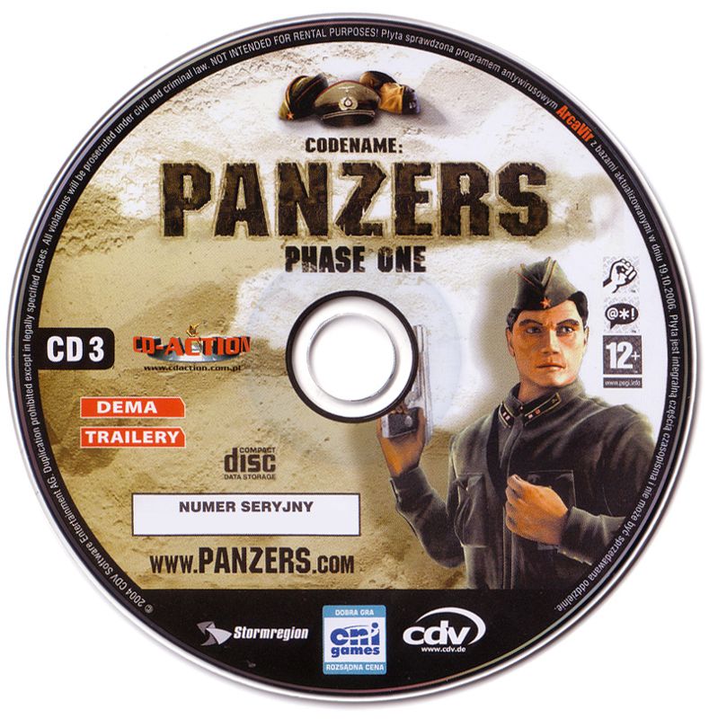Media for Codename: Panzers - Phase One (Windows) (CD-Action Magazine #12/2006 covermount): Disc 3
