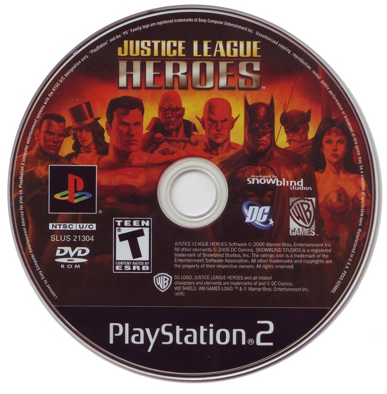 Media for Justice League Heroes (PlayStation 2)