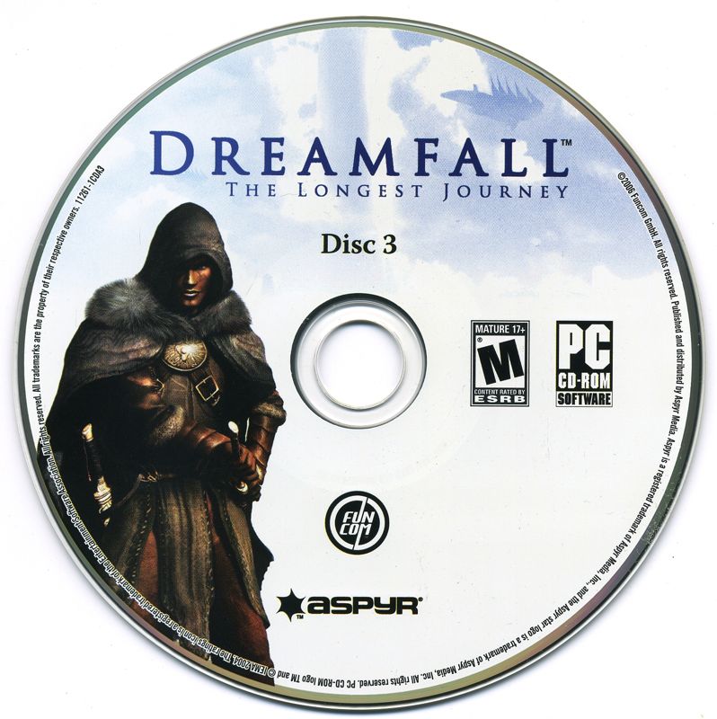 Media for Dreamfall: The Longest Journey (Windows): Disc 3