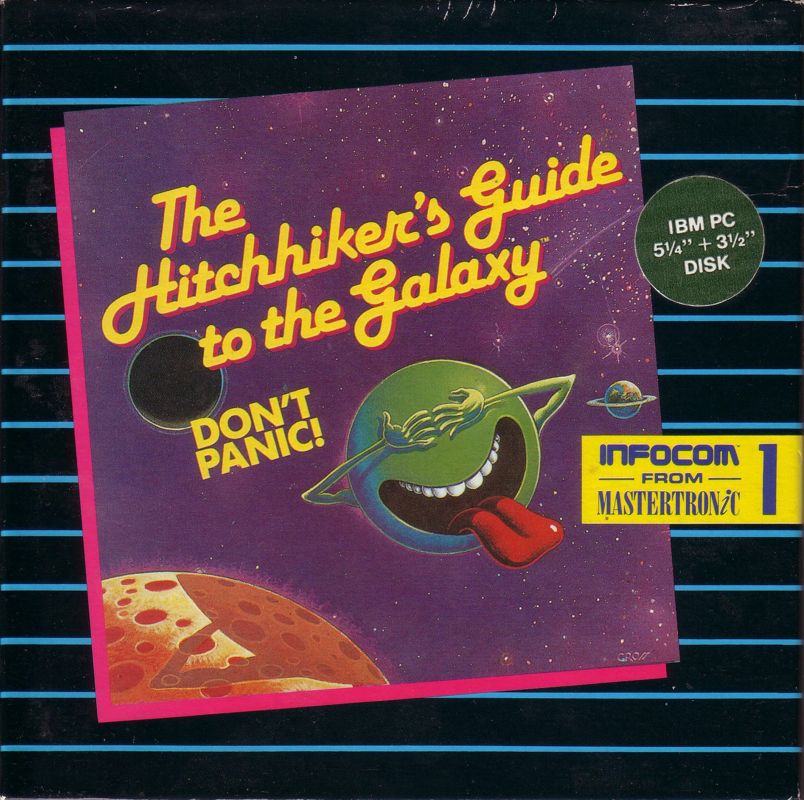 Front Cover for The Hitchhiker's Guide to the Galaxy (DOS) (Mastertronic release)