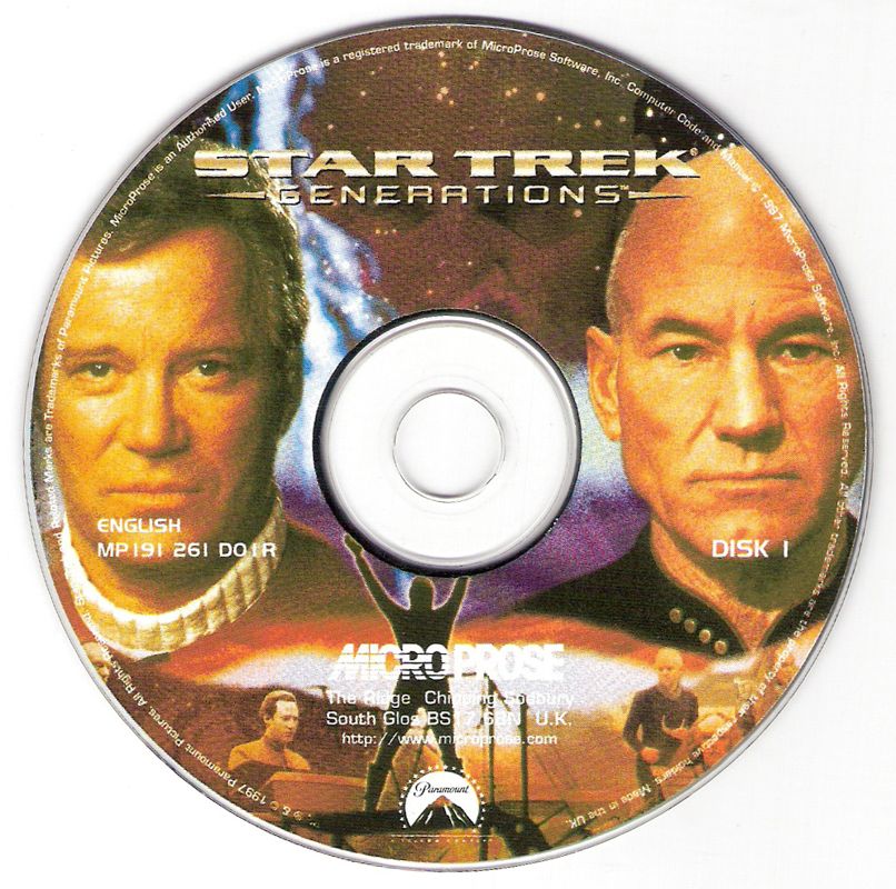 Media for Star Trek: Generations (Windows): Disc 1