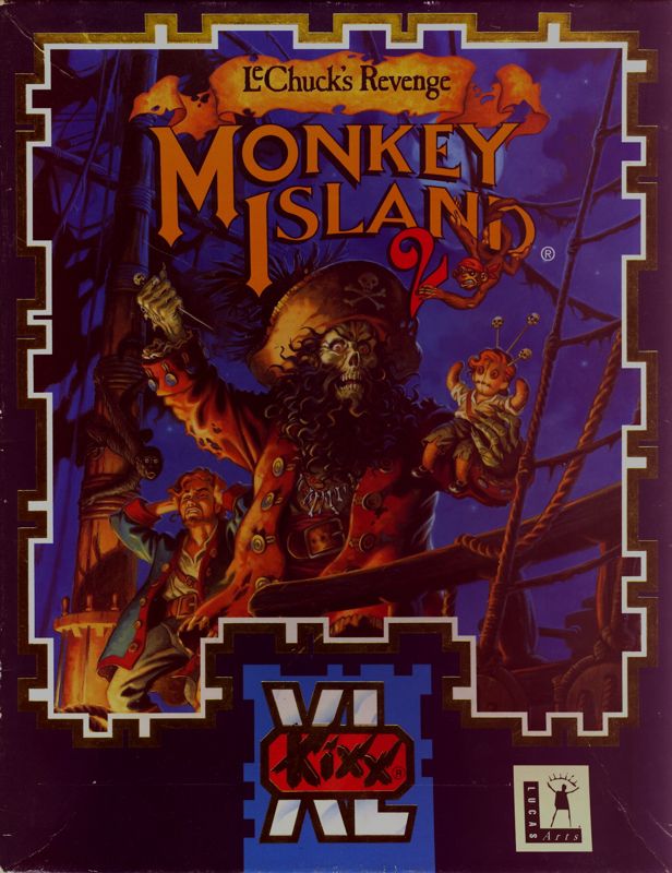 Front Cover for Monkey Island 2: LeChuck's Revenge (DOS) (Kixx XL release)