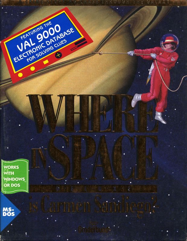 Front Cover for Where in Space Is Carmen Sandiego?: Deluxe (DOS)