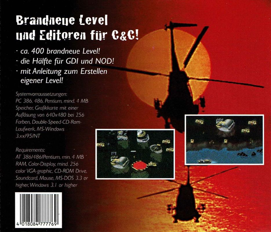 Back Cover for C&C Level-CD: Vol.3 (DOS and Windows 16-bit)