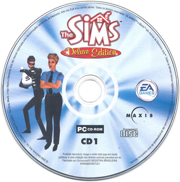 Media for The Sims: Deluxe Edition (Windows): Disc 1