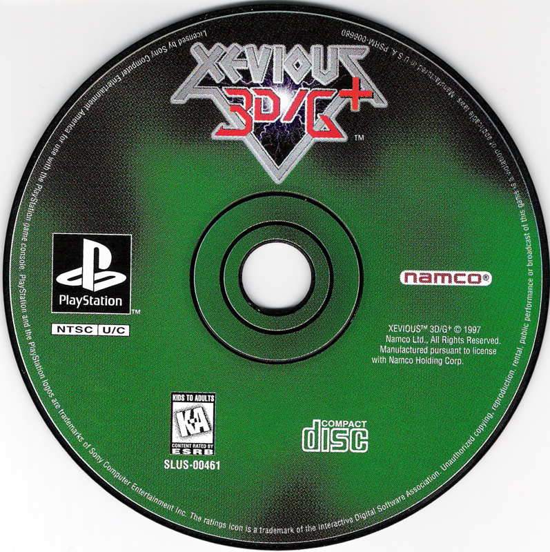 Media for Xevious 3D/G+ (PlayStation)