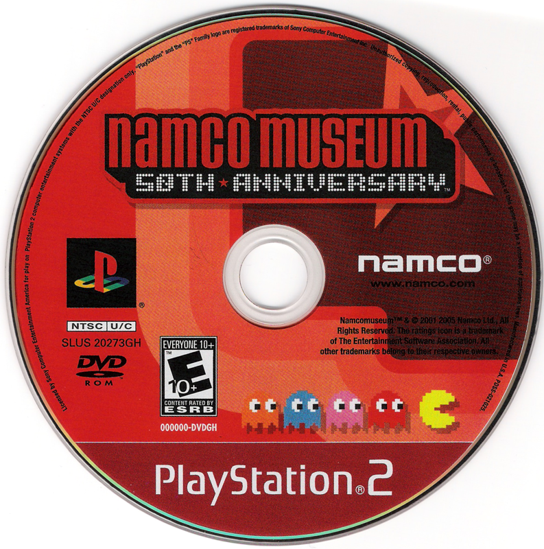 Media for Namco Museum: 50th Anniversary (PlayStation 2) (Greatest Hits release)