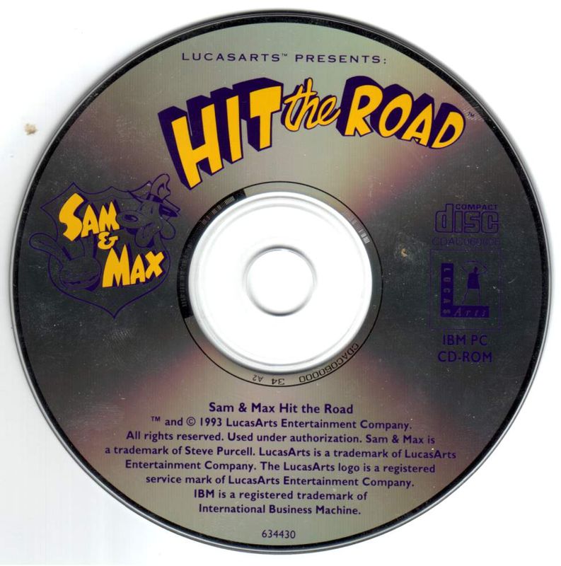 Media for Sam & Max: Hit the Road (DOS) (CD-ROM Full Talkie release)