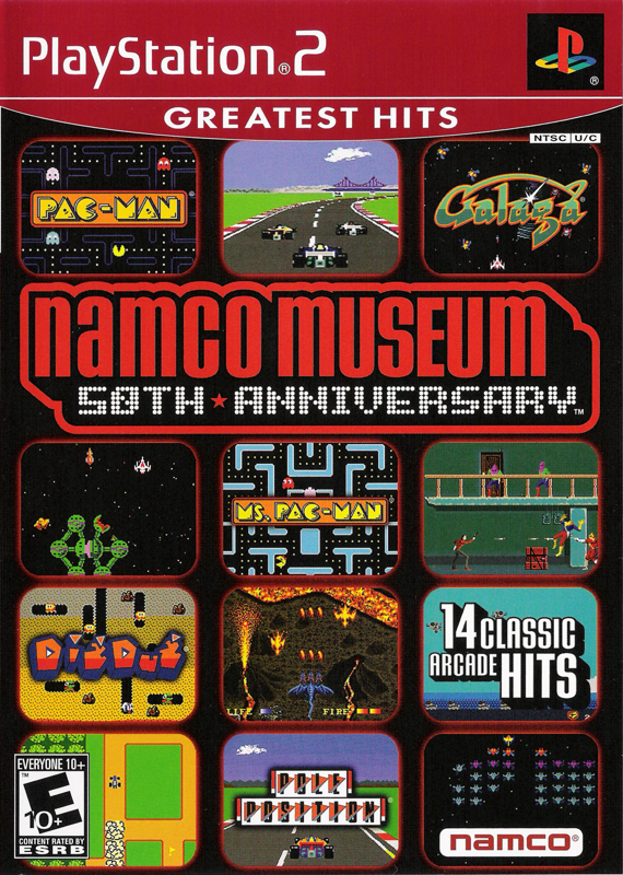 Front Cover for Namco Museum: 50th Anniversary (PlayStation 2) (Greatest Hits release)