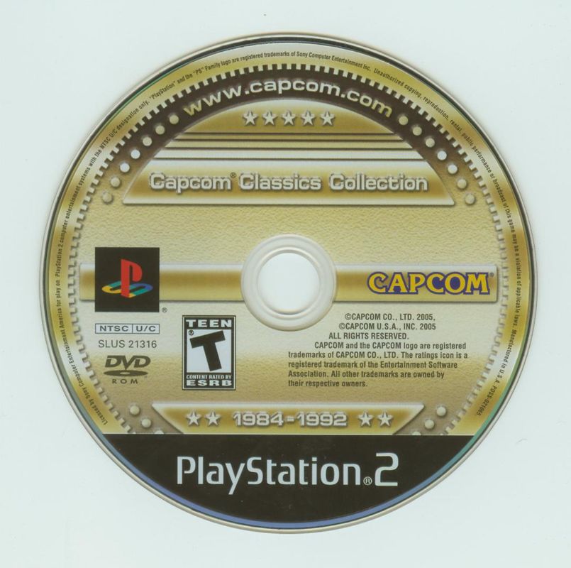 Media for Capcom Classics Collection (PlayStation 2)