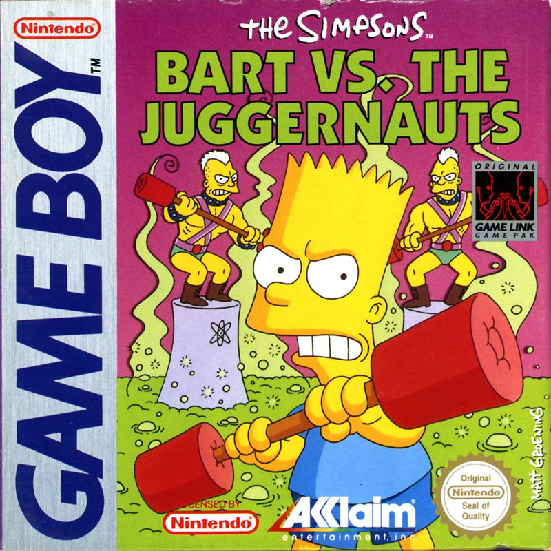 Front Cover for The Simpsons: Bart vs. the Juggernauts (Game Boy)