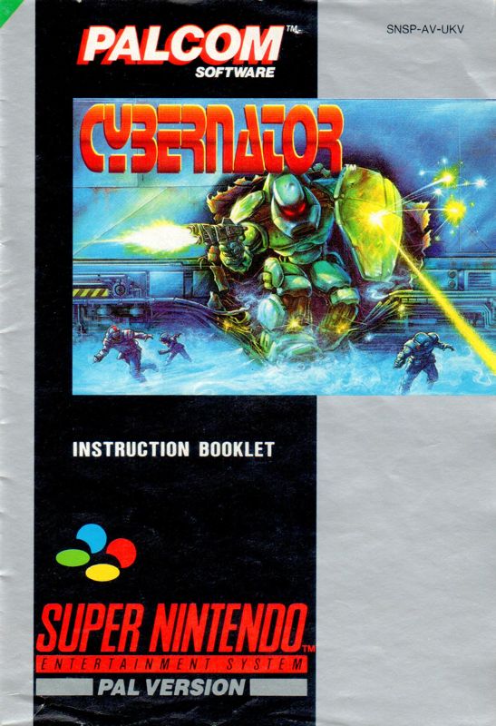 Manual for Cybernator (SNES): Fro