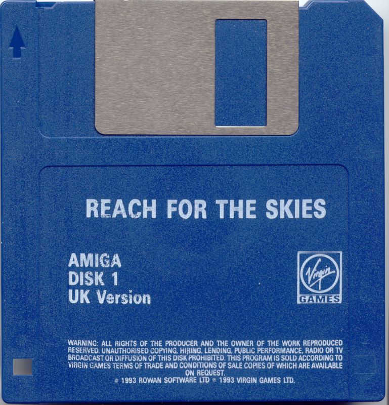 Media for Reach for the Skies (Amiga): Disk 1/3
