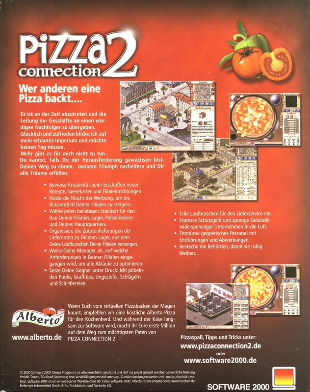 Back Cover for Fast Food Tycoon 2 (Windows)