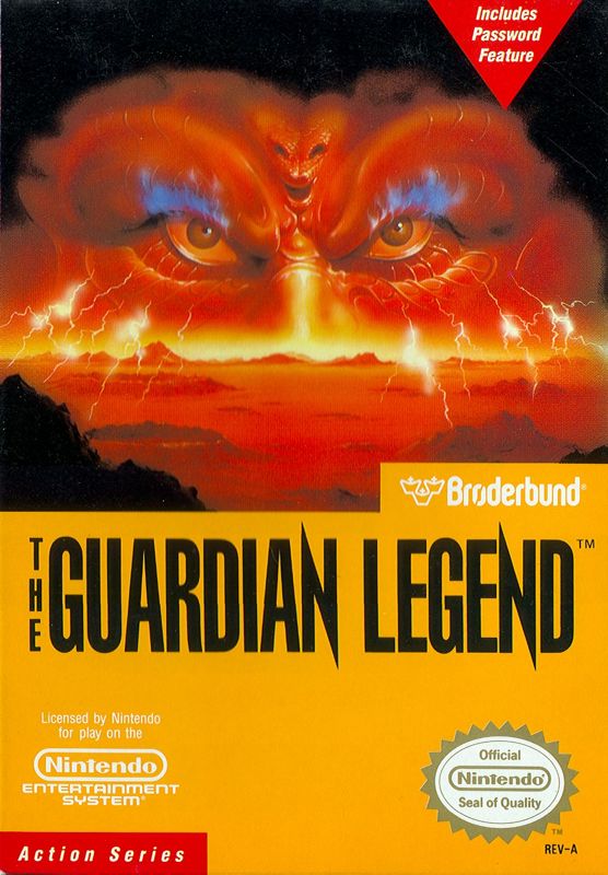 cover for the US NES release of THE GUARDIAN LEGEND