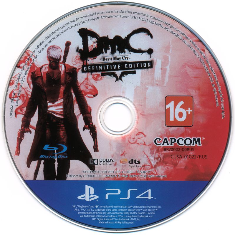 DmC: Devil May Cry - Definitive Edition Cover Or Packaging Material ...