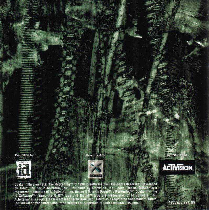 Other for Quake II Mission Pack: The Reckoning (Windows): Jewel Case - Inside