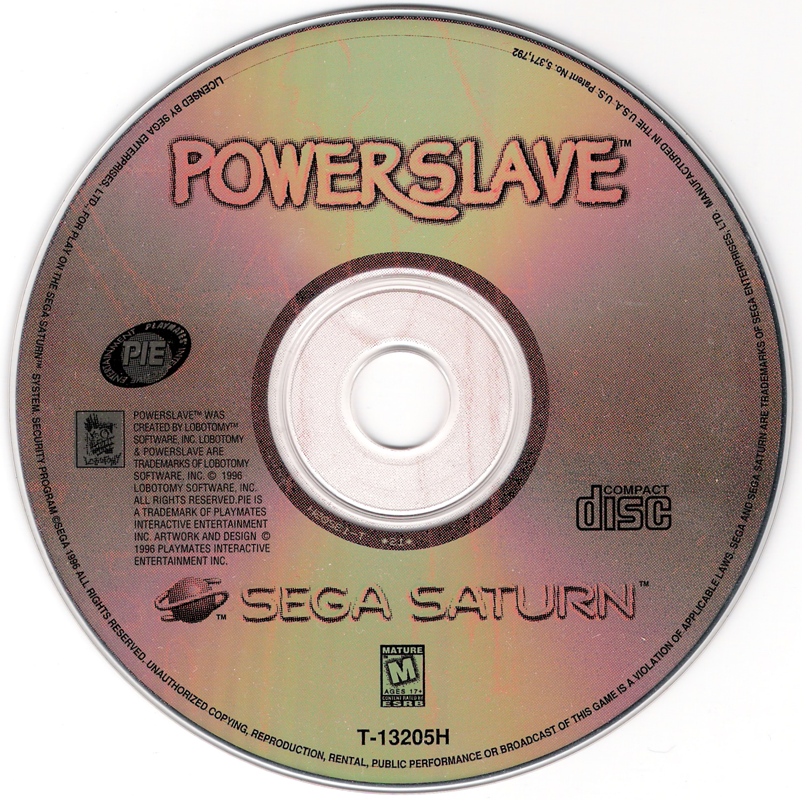 Media for Powerslave (SEGA Saturn)