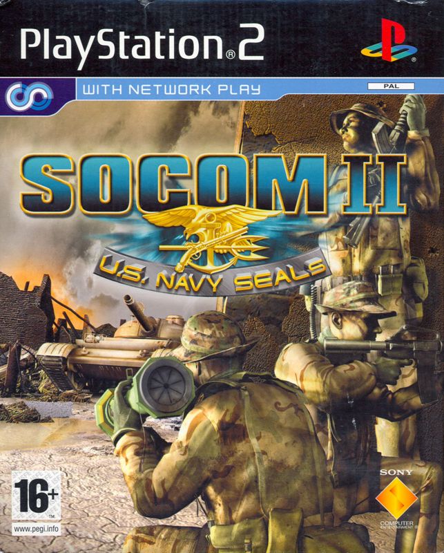 Front Cover for SOCOM II: U.S. Navy SEALs (PlayStation 2) (Game and headset)