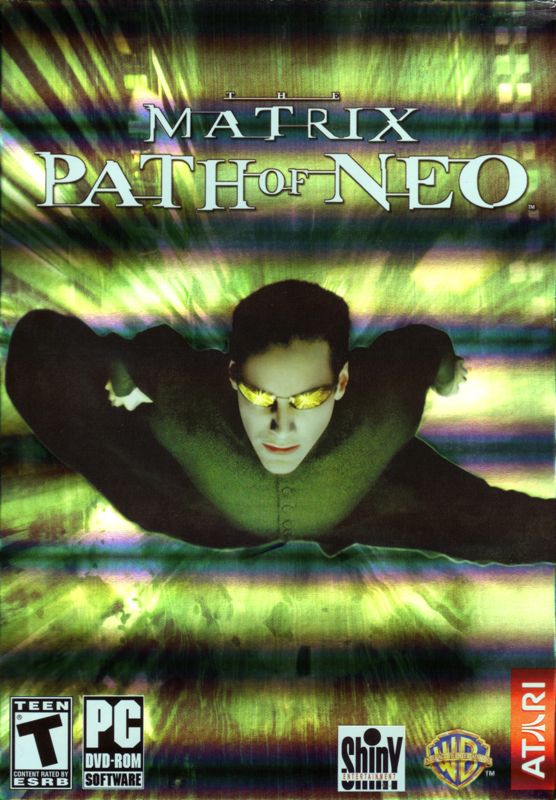 Front Cover for The Matrix: Path of Neo (Windows) (Original release (shiny front))