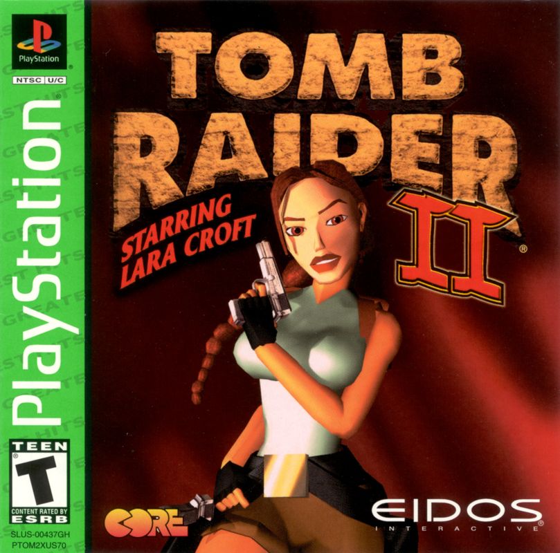 Front Cover for Tomb Raider II (PlayStation) (Greatest Hits release): also Manual Front