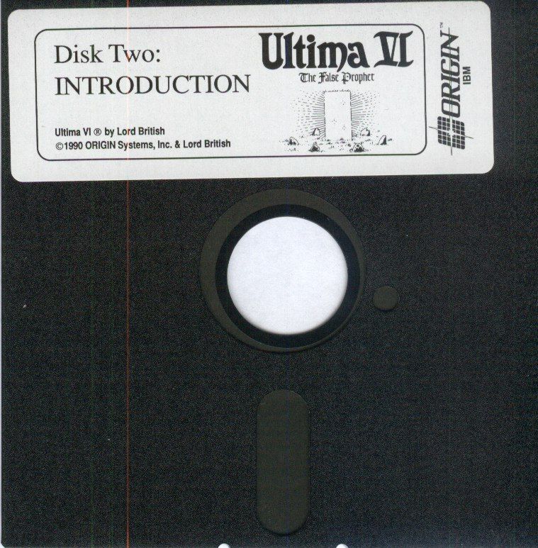 Media for Ultima: The Second Trilogy (DOS): Ultima VI Disk Two: Introduction