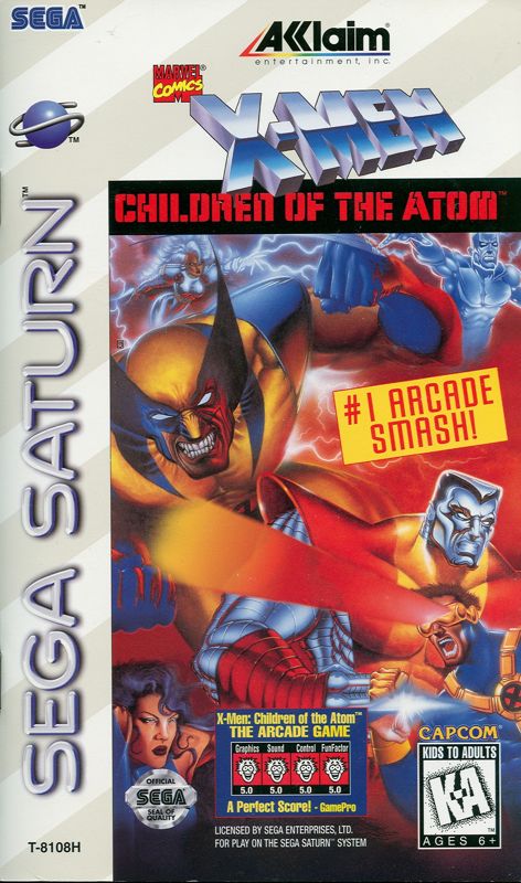 Front Cover for X-Men: Children of the Atom (SEGA Saturn)