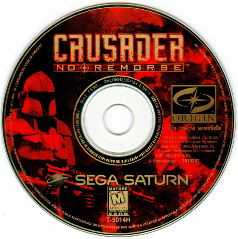 Media for Crusader: No Remorse (SEGA Saturn)