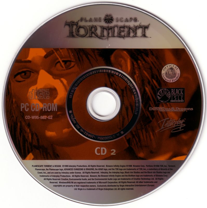 Media for Planescape: Torment (Windows): Disc 2
