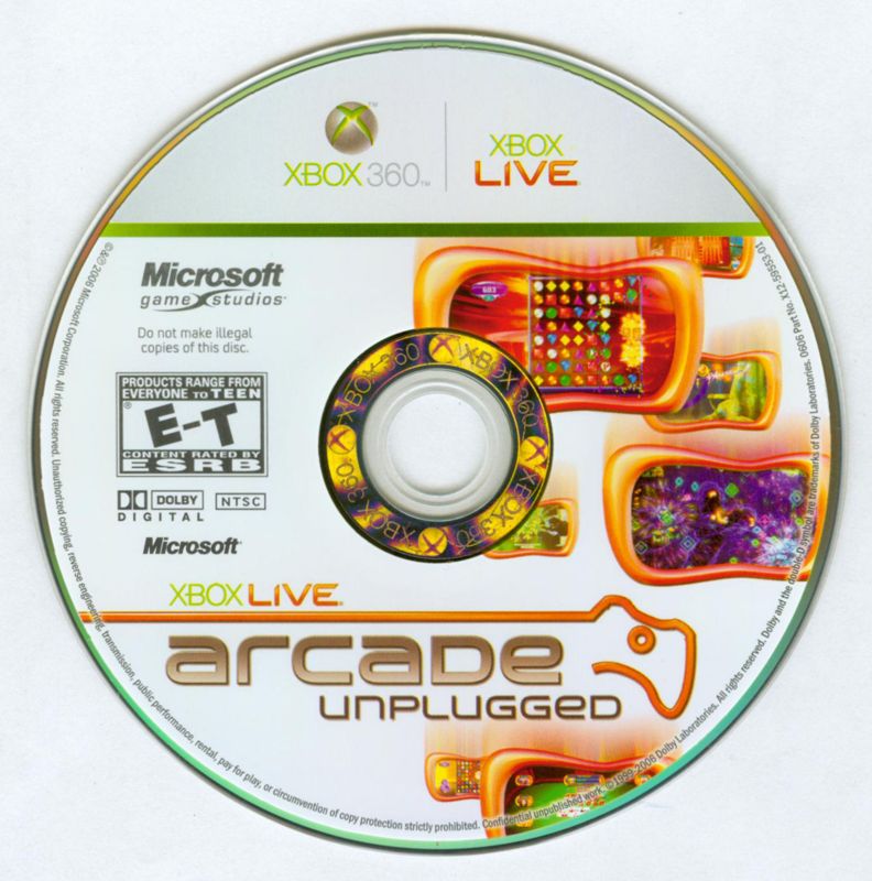 Media for Xbox Live Arcade Unplugged Volume 1 (Xbox 360)