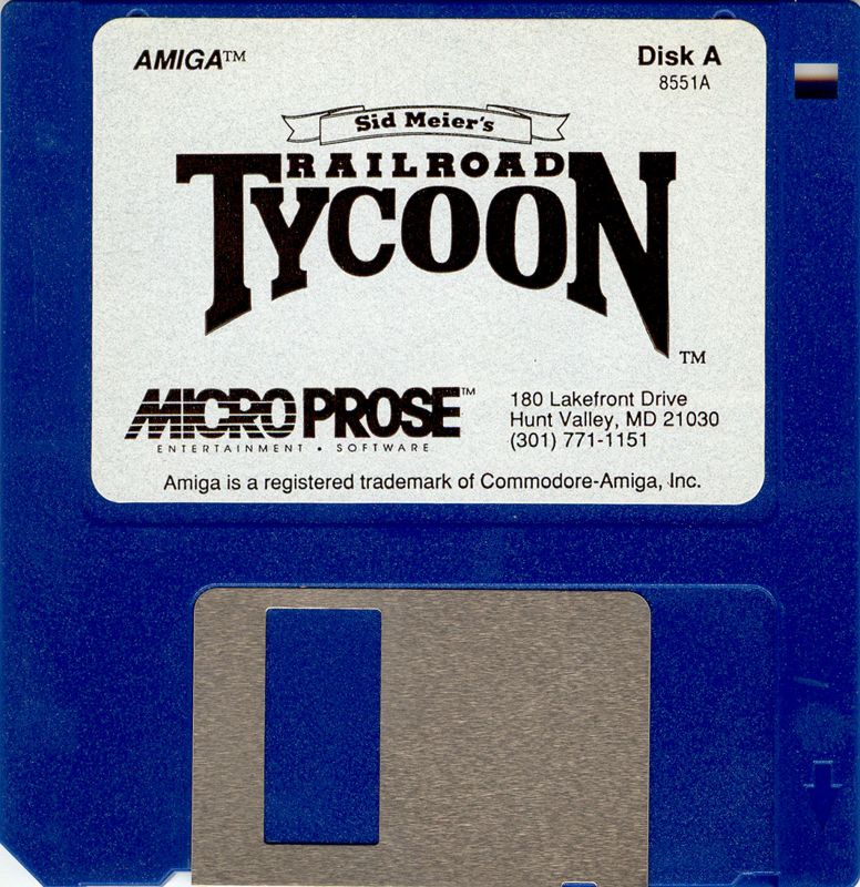 Media for Sid Meier's Railroad Tycoon (Amiga): Disk 1/2