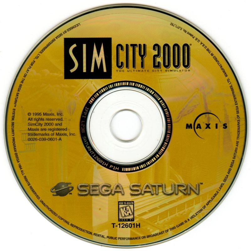 Media for SimCity 2000 (SEGA Saturn)