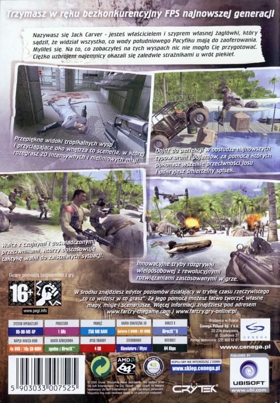 Back Cover for Far Cry (Windows)