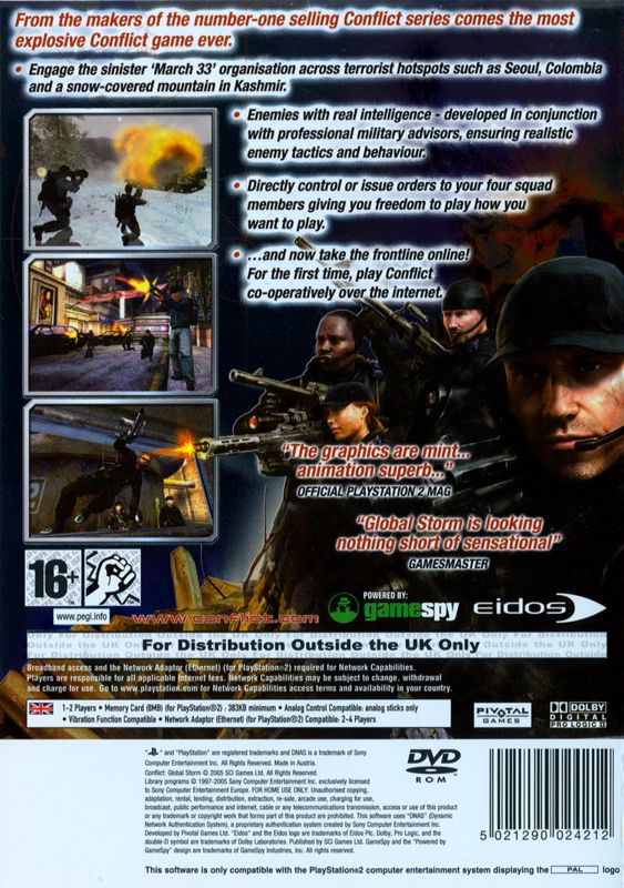 Conflict Global Terror PlayStation 2 Game For Sale