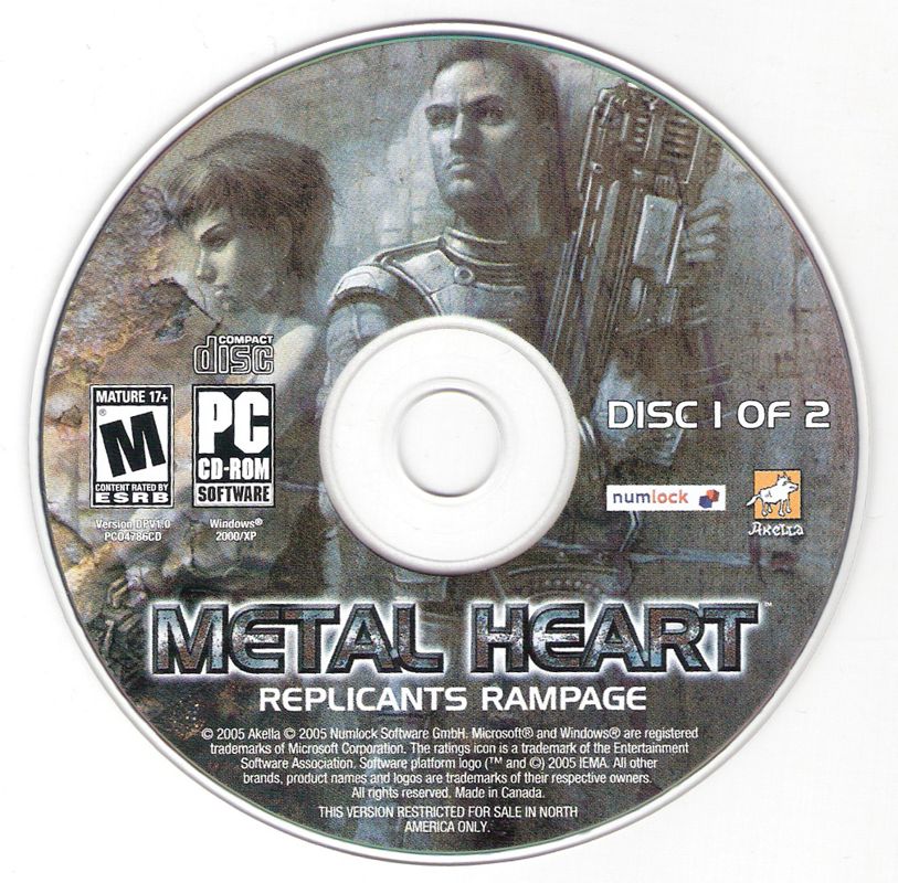 Media for MetalHeart: Replicants Rampage (Windows): Disc 1