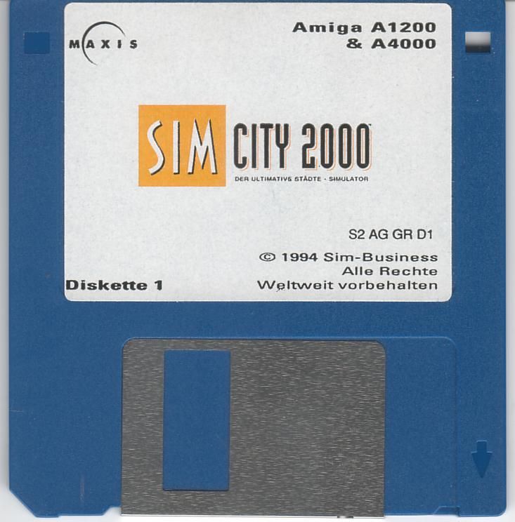 Media for SimCity 2000 (Amiga): Disk 1/3