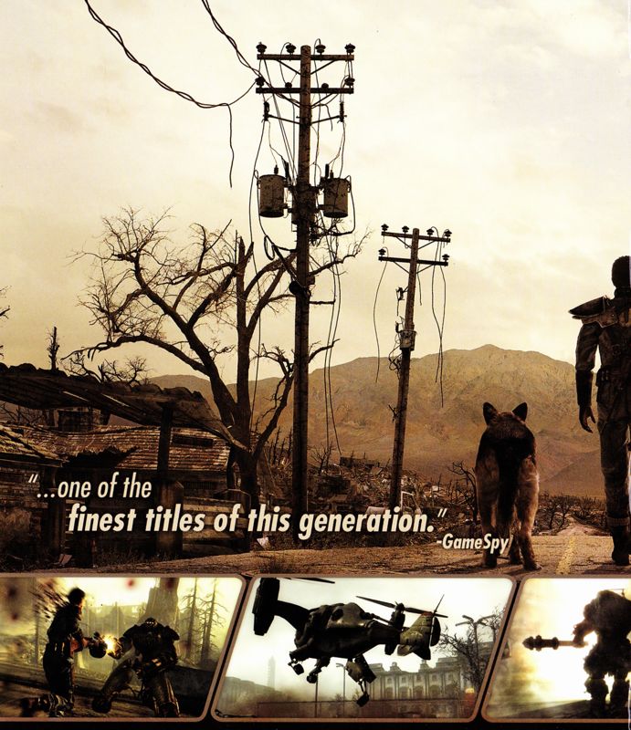 Inside Cover for Fallout 3: Game of the Year Edition (PlayStation 3): Left Flap
