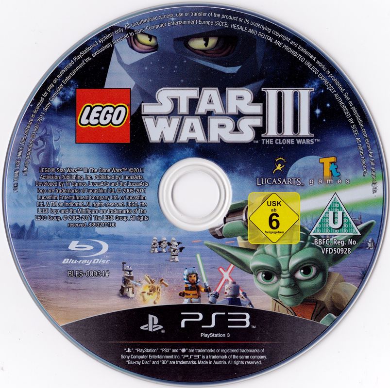 Media for LEGO Star Wars III: The Clone Wars (PlayStation 3)