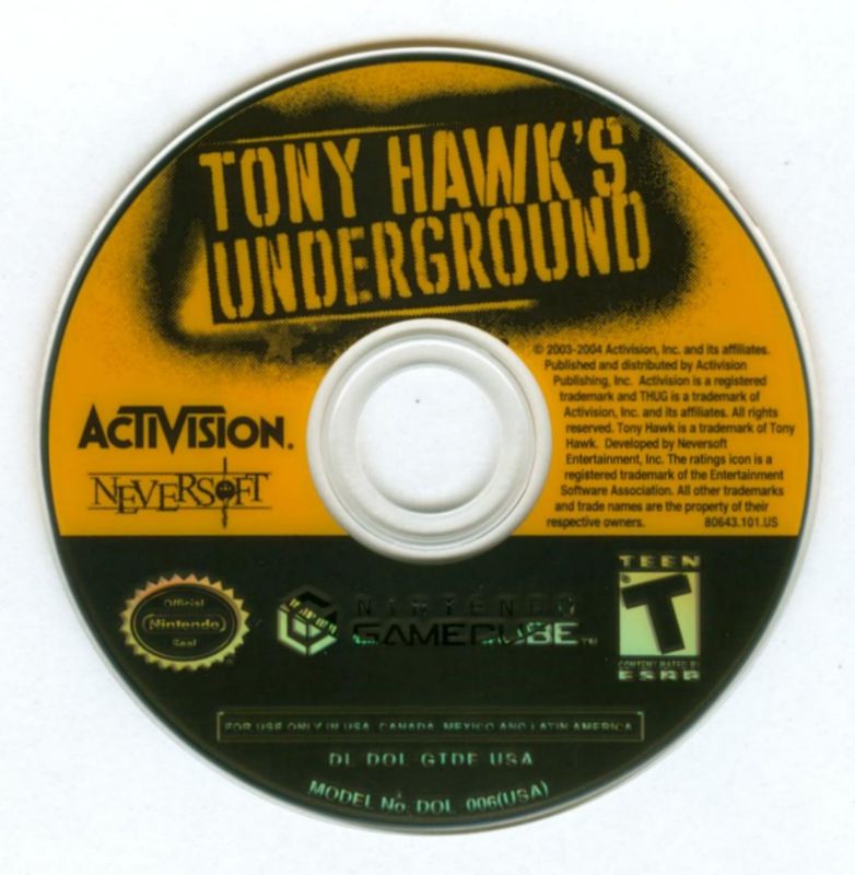 Media for Tony Hawk's Underground (GameCube)