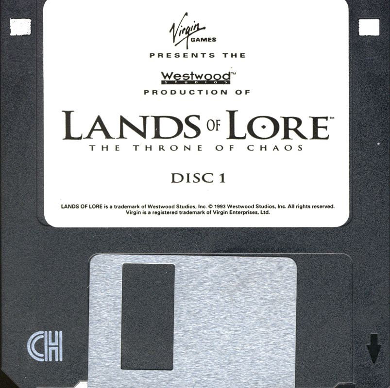 Media for Lands of Lore: The Throne of Chaos (DOS) (3.5" Floppy Disk release): Disk 1