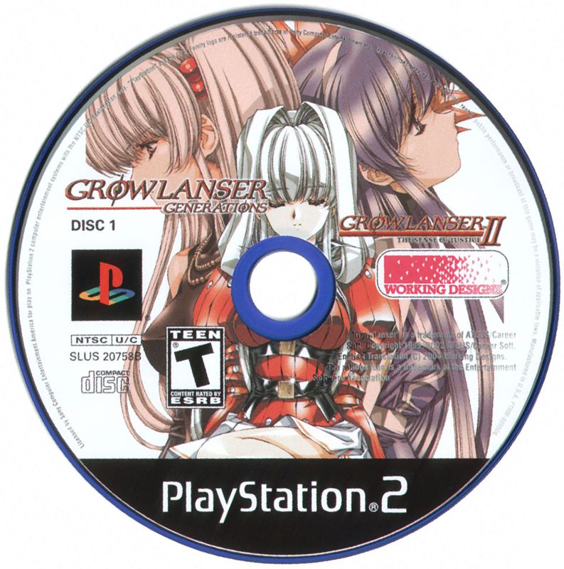 Media for Growlanser Generations (Deluxe Edition) (PlayStation 2): Disc 1 - Growlanser II