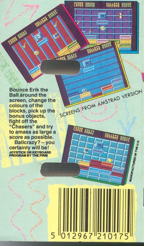 Back Cover for Ball Crazy (ZX Spectrum)