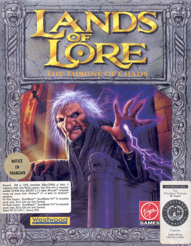 Front Cover for Lands of Lore: The Throne of Chaos (DOS)