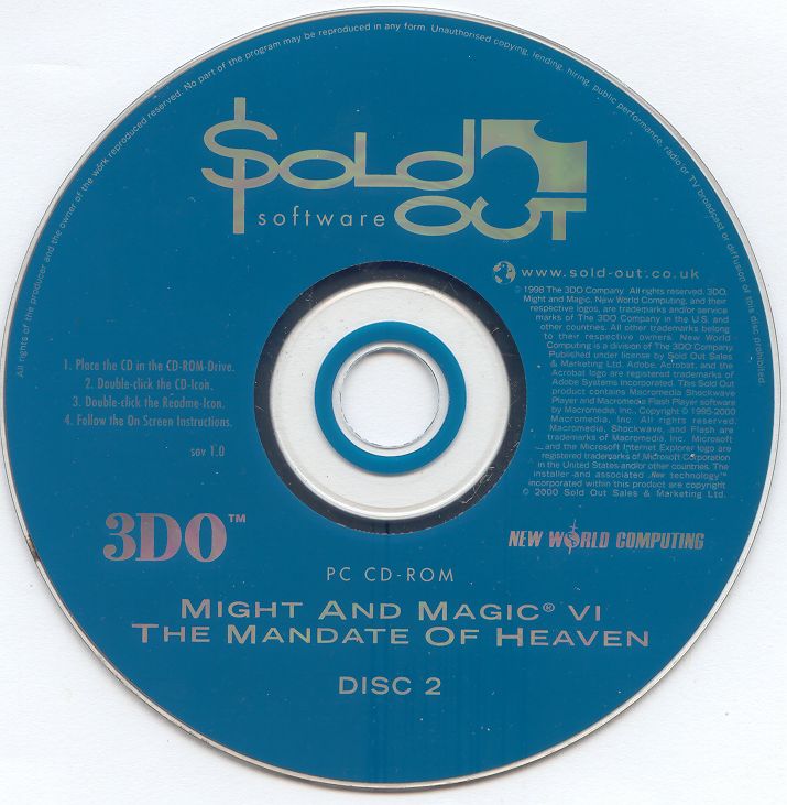 Media for Might and Magic VI: The Mandate of Heaven (Windows) (Sold Out Software release)