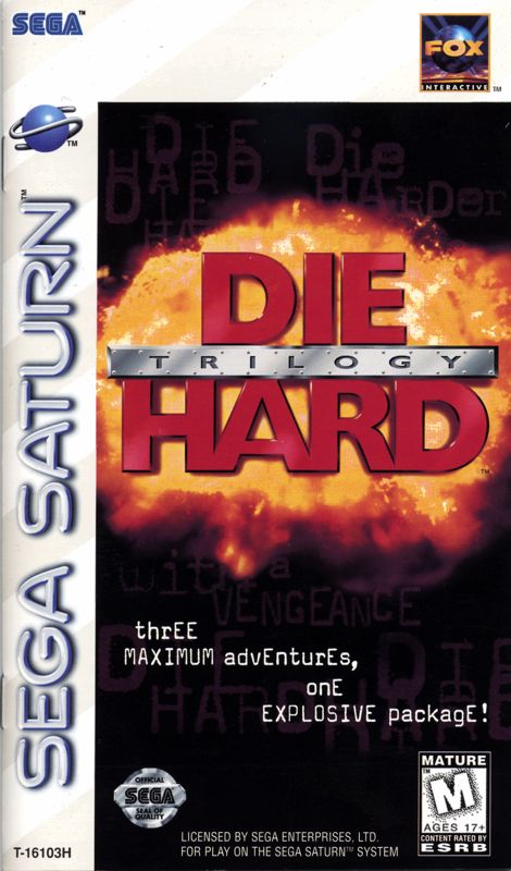 Front Cover for Die Hard Trilogy (SEGA Saturn)