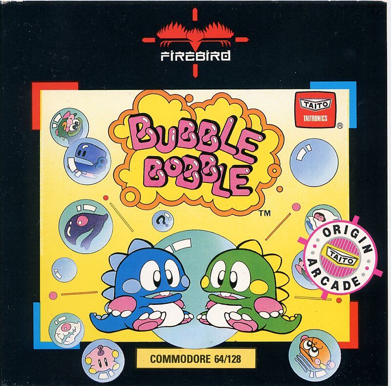 Front Cover for Bubble Bobble (Commodore 64)