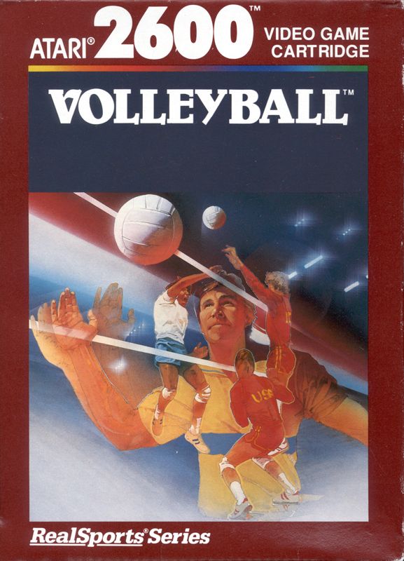 Front Cover for RealSports Volleyball (Atari 2600) (1988 release)