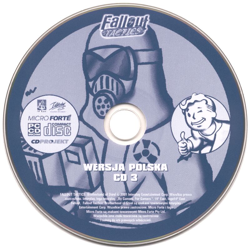 Media for Fallout Tactics: Brotherhood of Steel (Windows) (nowa eXtra Klasyka release): Disc 3