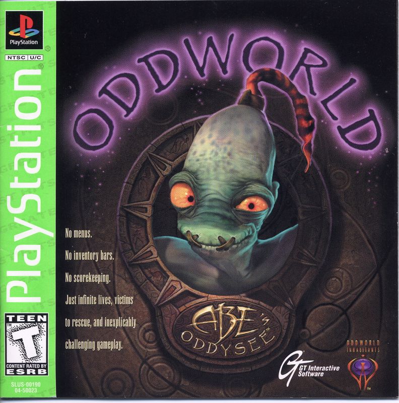 Oddworld: Abe's Oddysee cover or packaging material - MobyGames