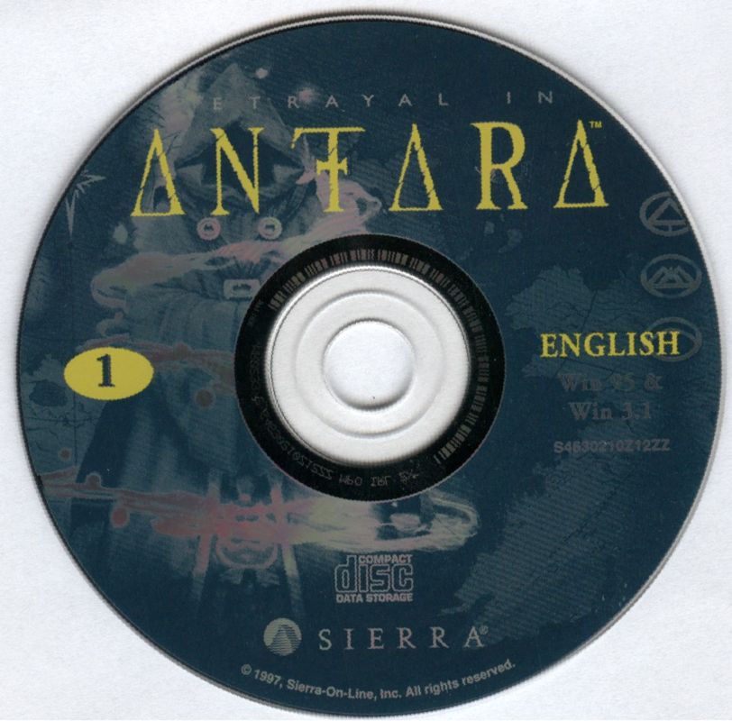 Media for Betrayal in Antara (Windows and Windows 3.x) (SierraOriginals release): Disc 1
